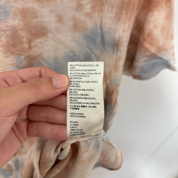 NWT Free People Tidal Wave Graphic Tie Dye Tee XS - Picture 6 of 8